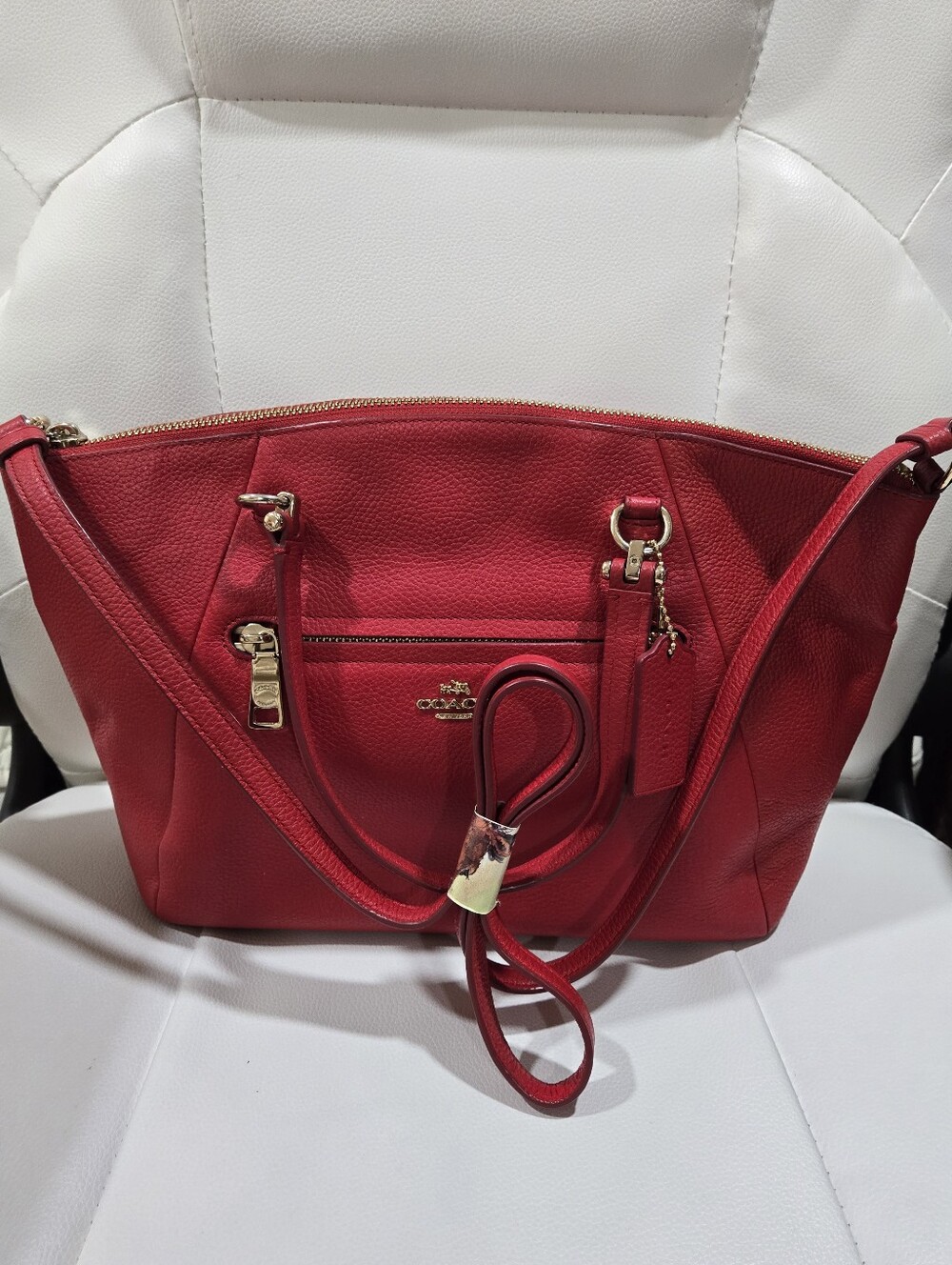 Coach Prairie Red Leather Two-way Bag